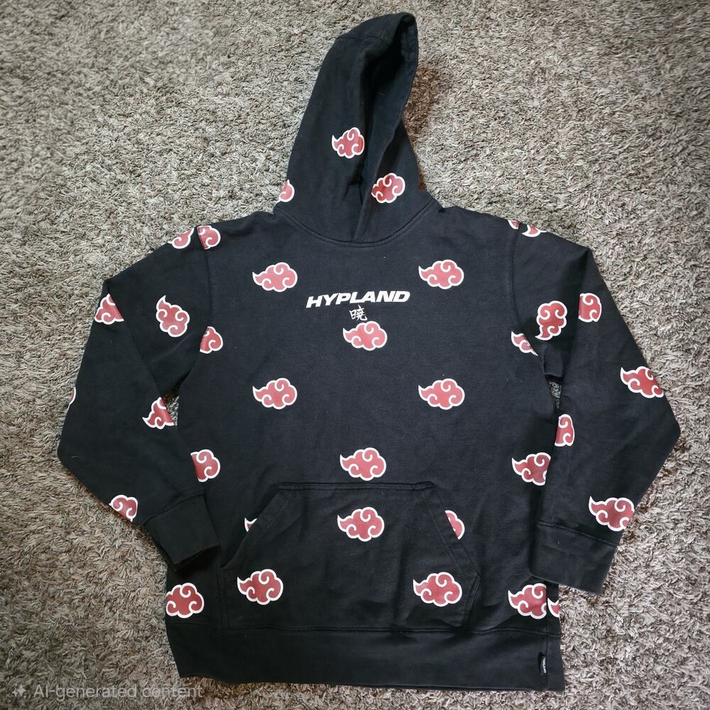 NARUTO x Hypland Size XL Hoodie Sweatshirt Shippuden Akatsuki Clouds